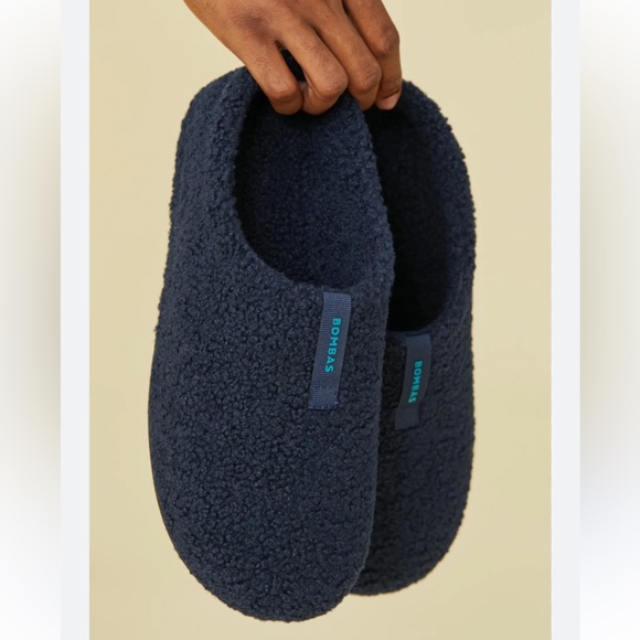Bombas Shoes - Bombas Navy Sherpa Slip-On Clogs